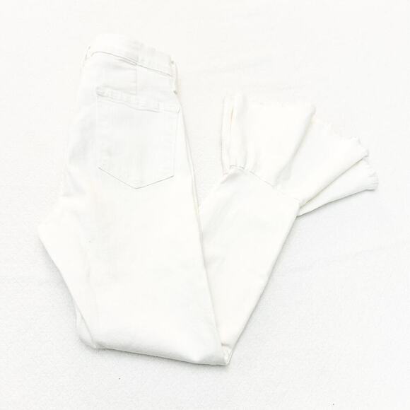 Frame Le Skinny De Jeanne Blanc Flared White Denim Jeans LSJFLRE403 Size 29 - Picture 9 of 9